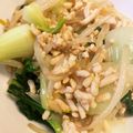 norittya's cooksnap of when they made 簡単節約☆鶏ひきもやしとチンゲン菜炒め.