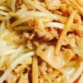 りーとぽん's cooksnap of when they made 細もやしとピーマン牛肉の炒め物.
