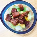 meg;'s cooksnap of when they made マグロとアボカドでユッケ風サラダ.