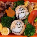 ◆まりち◆'s cooksnap of when they made ハロウィン＊おばけちゃん海苔巻き.