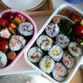 ゆいランラン's cooksnap of when they made おにぎりより簡単かも。のりまきで可愛く。.