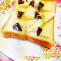 めみたん☆'s cooksnap of when they made 林檎チョコトースト.