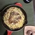 クック0WSX9V☆'s cooksnap of when they made 赤ワインで本格的なミートソース.