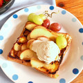 カフェRosie's cooksnap of when they made フレンチトースト柿と林檎のタルト仕立て.
