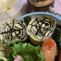 sunsunよっぴい's cooksnap of when they made ハロウィン弁当にも♥蜘蛛の巣の卵焼き.