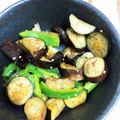 りょーこ0520's cooksnap of when they made 茄子とピーマンのピリ辛炒め.