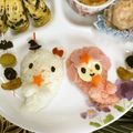 puniＫ's cooksnap of when they made キャラ弁♪キティ&マイメロ♪ハロウィン弁.
