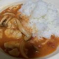 3monsters's cooksnap of when they made 鶏胸肉とトマト缶のシチューライス.