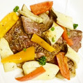 noufumama's cooksnap of when they made 豚ヒレ肉と季節の野菜のソテー.