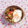 カレンガール's cooksnap of when they made ☆野菜とお肉のスタミナ丼☆.