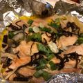 横国系やきう女子's cooksnap of when they made 鮭ときのこの塩こんぶホイル蒸し.