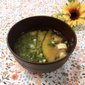 toraちゃん♪'s cooksnap of when they made 簡単♡かぼちゃとめかぶの味噌汁♡.