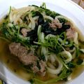 ユーロン's cooksnap of when they made 豚肉と豆苗のあったかうどん.