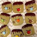 りひぽてち's cooksnap of when they made ハロウィンデコ★フランケン抹茶クッキー。.