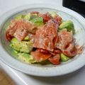 卯月のうさぎ２０１４'s cooksnap of when they made 時短☆アボカドトマトサーモンのサラダ.