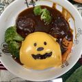 ぱるぱるこむぎ's cooksnap of when they made ♡ハロウィンミッキーの煮込みハンバーグ♡.