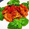 辰夫女子's cooksnap of when they made 辛パスタ★燃えるウィンナーのアラビアータ.