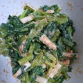 くうこうママ's cooksnap of when they made 小松菜とちくわ♡ゴママヨ醤油和え.