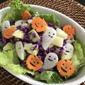 Truman08's cooksnap of when they made ★紫ｷｬﾍﾞﾂのハロウィンサラダ★.