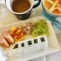 ryumi58's cooksnap of when they made 新幹線&ドクターイエロー☆キャラ弁.