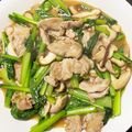 J_son's cooksnap of when they made 小松菜と豚肉のあんかけ.