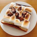 oyuking's cooksnap of when they made チョコマシュマロトースト.