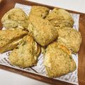sk_bake's cooksnap of when they made ホワイトデー♡ほうじ茶のホワイトスコーン.