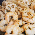 まな_mana's cooksnap of when they made 海老と蓮根の中華風バジル炒め.