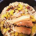 みゃみゃごと's cooksnap of when they made さつまいもと鮭の簡単炊き込みご飯（3合）.