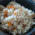 Macky-choco's cooksnap of when they made 鶏肉ときのこの炊き込みご飯【生姜風味】.