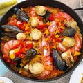 cookmaymay's cooksnap of when they made ワインと合う料理☆パエリア☆STAUB.
