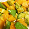 67luna's cooksnap of when they made 簡単♡柿とアボカドの和風カクテルサラダ♪.