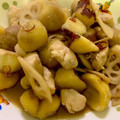ビアンカらぶ's cooksnap of when they made 栗と鶏肉と蓮根の甘辛煮.