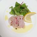☆minami's cooksnap of when they made 鯛の昆布締めでカルパッチョ.