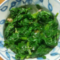 akane1013's cooksnap of when they made 簡単混ぜるだけ！ほうれん草のごま油和え.