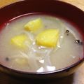 北京パンダ's cooksnap of when they made さつま芋と玉葱のほっこり味噌汁.