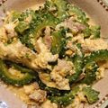 色濃鰤肌's cooksnap of when they made 冷凍豆腐と卵と豚肉でゴーヤチャンプルー.