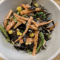 ポメちょん's cooksnap of when they made 横浜産小松菜とひじきのごまマヨサラダ.