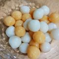 ぴこひろ's cooksnap of when they made 優しい甘さの二色お月見団子.