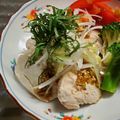 美らはいび's cooksnap of when they made レンジで!蒸し鶏さっぱりネギソース.
