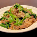 シナコ＇sCafe's cooksnap of when they made 小松菜と豚肉のオイスターソース炒め.