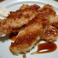 Kawahachi☆'s cooksnap of when they made 魚肉ソーセージのフライ♪.