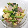tamago大好き's cooksnap of when they made カブの茎と玉子の炒め物.