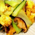 kazu_1942's cooksnap of when they made チンゲン菜椎茸マヨ卵の♪オイスター炒め.