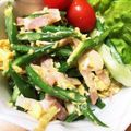 かなちん0807's cooksnap of when they made インゲンとベーコンの卵とじ♪.