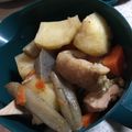 tiapon's cooksnap of when they made 鶏肉じゃがいも人参ごぼう椎茸のうま煮.