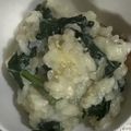 ma___111's cooksnap of when they made ほうれん草と竹輪のリゾット.