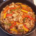 ♡yummy♡'s cooksnap of when they made パプリカと豚こまのオイスター炒め♡.
