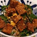 あや3069's cooksnap of when they made 甘からサイコロステーキ丼.