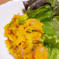 はっぴーふくちゃん's cooksnap of when they made 簡単☆かぼちゃと枝豆とチーズのサラダ.